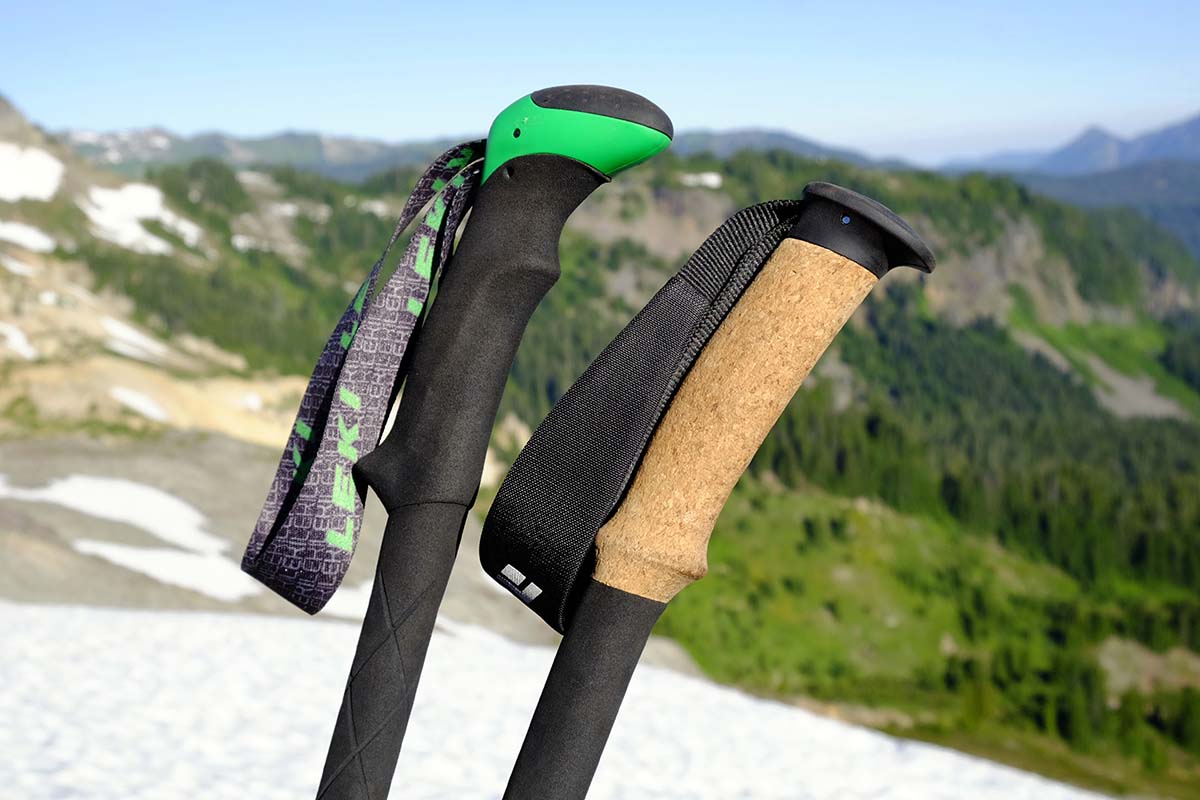 Cork trekking pole store grips